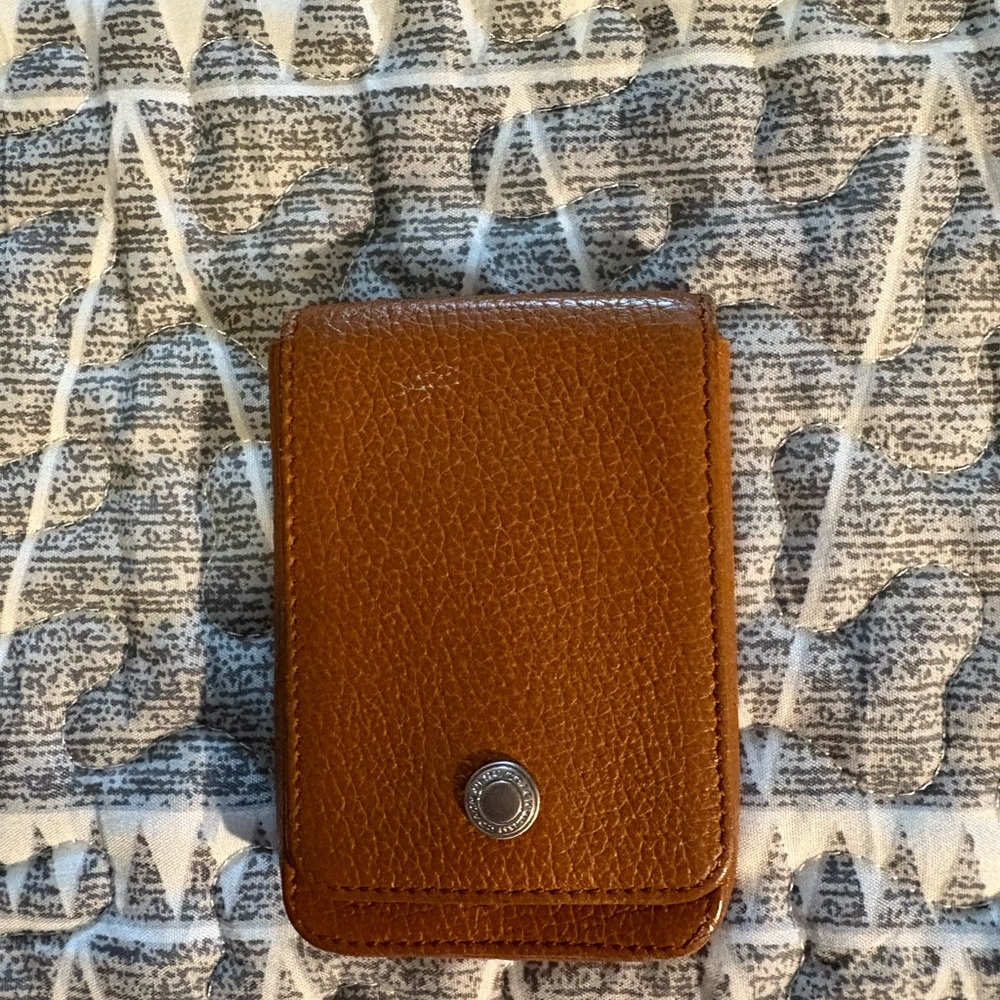 Coach Brown Leather Key & Card Holder